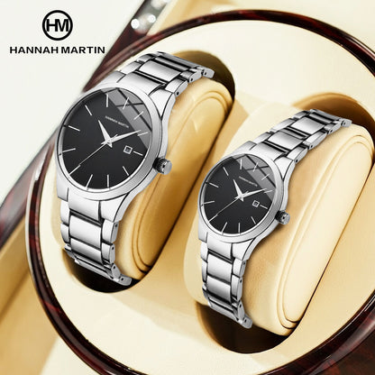 Hannah Martin Watch Factory 2025 Original New Design Petite Woman Men Couple Watch Set for Lovers