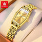 OLEVS 3699 Quartz Watch Elegant Luxury Fashion Small Gold Watch Original Stainless Steel Waterproof Ladies Wristwatch for Women