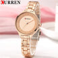 Fashion CURREN 9015 Women's Watch Hot Selling Quartz Watches 3ATM Waterproof High Quality Stainless Steel Band Alloy Case