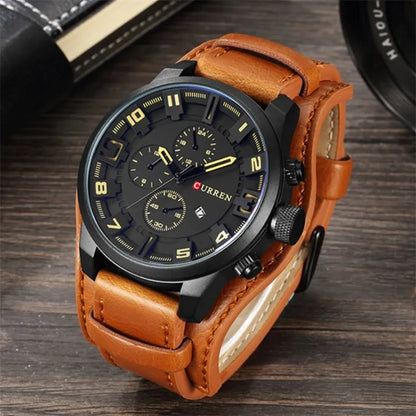 CURREN 8225 Men's Watches Top Brand Luxury Fashion & Casual Business Quartz Watch Date Waterproof Wristwatch