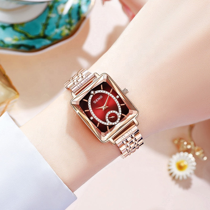 Seno S074 Women's Quartz Watch Brand Small and Delicate Waterproof Crystal Watch  for Women