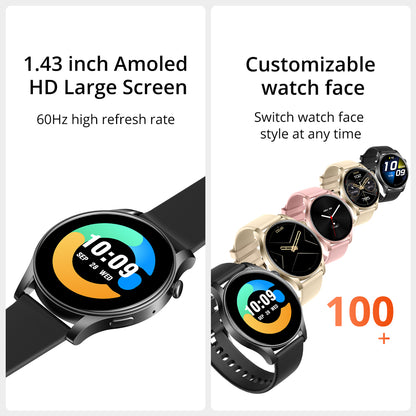 COLMI V73 Smartwatch for Men and Women AMOLED Display BT Call Health Fitness Tracking Waterproof IP67 Alarm Clock Chronograph