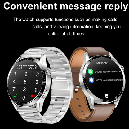 KALOBEE SK37 GT3 3 Pair Straps Bt Call AI Voice Music Player NFC Rotate Button Always on Display Wireless Charging SK37 Smart Watch Watch