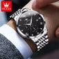OLEVS 2925 Men Watch Fashion Classic Diamond Stainless Steel Band Quartz Wrist Watch 2026 Unique Chronograph Watch