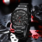 CRRJU 2303 Men Watch Luxury Quartz Chronograph Sport Waterproof Man Watches Business Fashion Stainless Steel Wristwatch