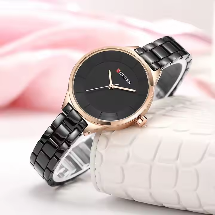 Fashion CURREN 9015 Women's Watch Hot Selling Quartz Watches 3ATM Waterproof High Quality Stainless Steel Band Alloy Case