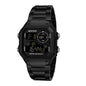 Sanda 408 Brand Fashion Square Led Electronic Watches Men Sports Luxury Stainless Steel Waterproof Men Digital Wrist Watch