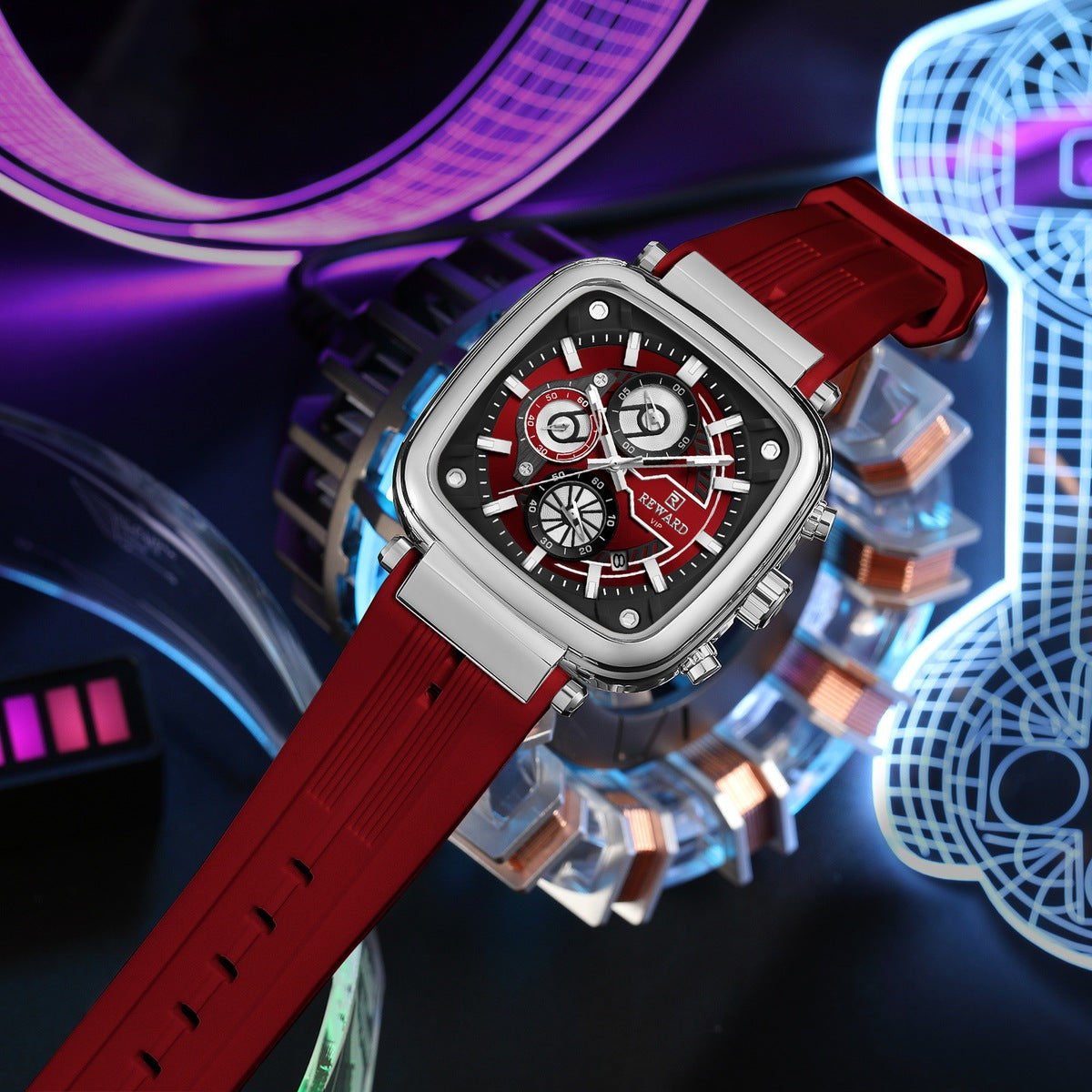 REWARD 831509 Waterproof Luminous Hands Men's Watches Chronograph Fashion Casual Quartz Wristwatch