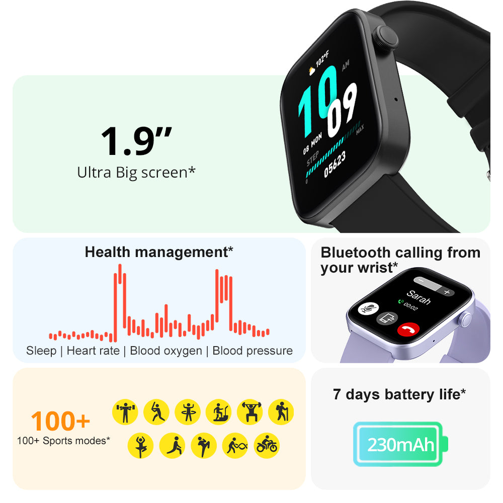 COLMI P71 Calling Smartwatch Health Monitoring IP68 Waterproof Voice Assistant IPS Display Screen Smart Watch Women Men