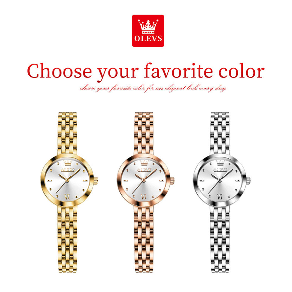 OLEVS 9992 Shiny Lady New Trendy Gold Women Luxury Sport Wrist Watch Diamond Jewelry Watches Design for Girls