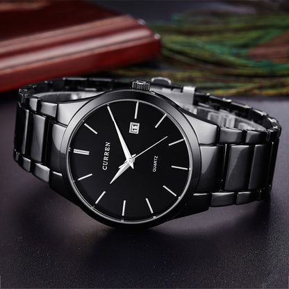 Hot Sell CURREN 8106 Watch for Men Fashion Sports Men's Watches with 3ATM Waterproof Date Luminous Hands Stainless Steel Strap