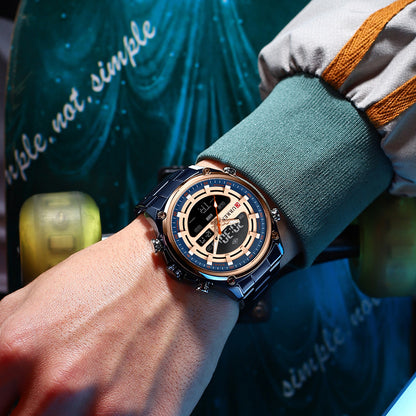 CURREN 8404 Brand Men Fashion Male Quartz Watch with Stainless Steel Strap Luxury Chronograph Calendar Sport Watches Man Clock