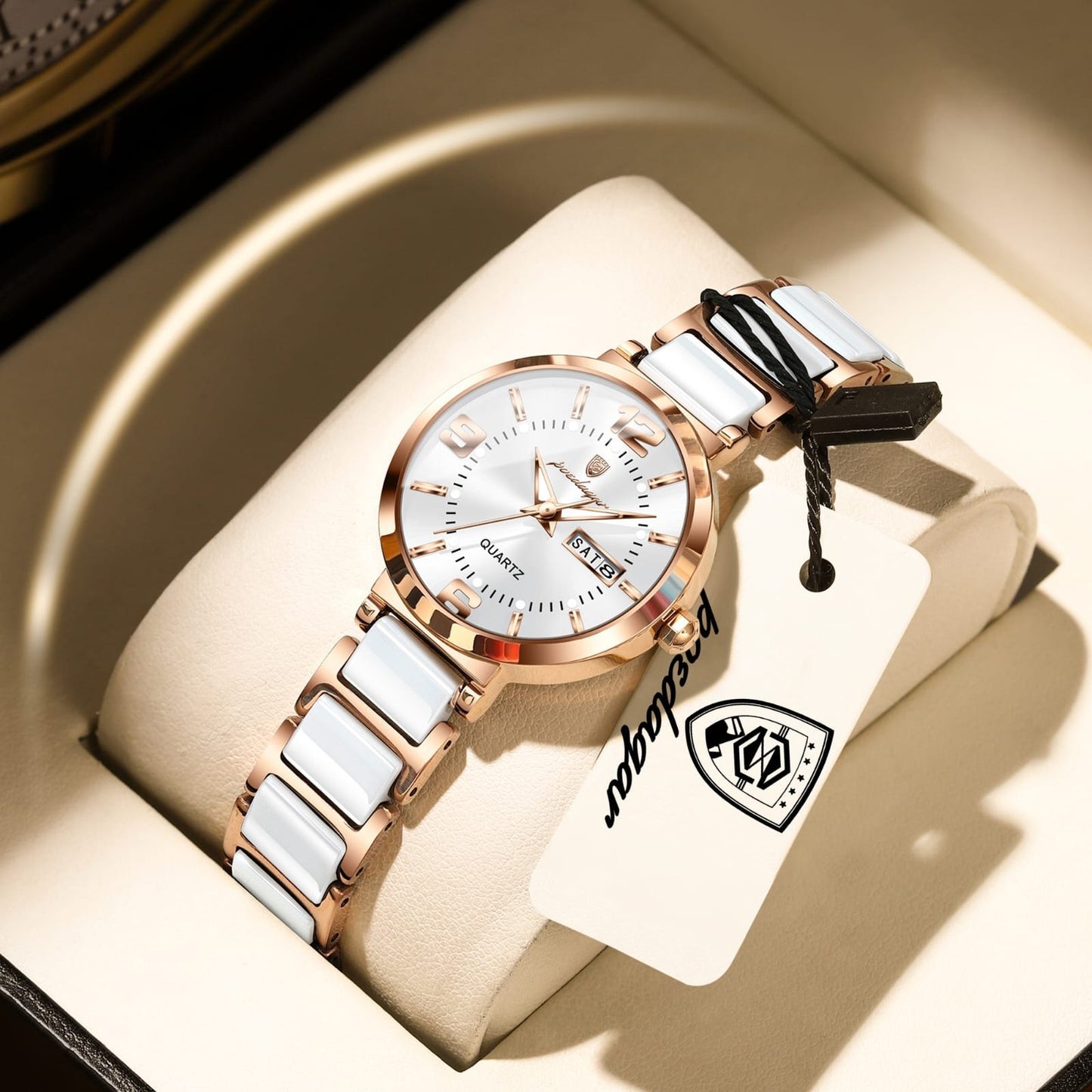 Poedagar 507 Ladies Elegant Watch Stainless Steel Bracelet 30M Waterproof Analog Original Casual Quartz Watch for Women